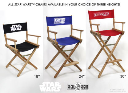Star Wars logo director chairs.