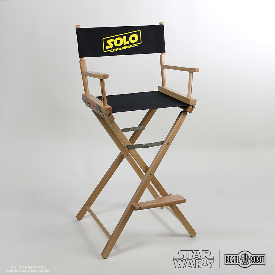 Han Solo movie director chair with canvas and folding frame