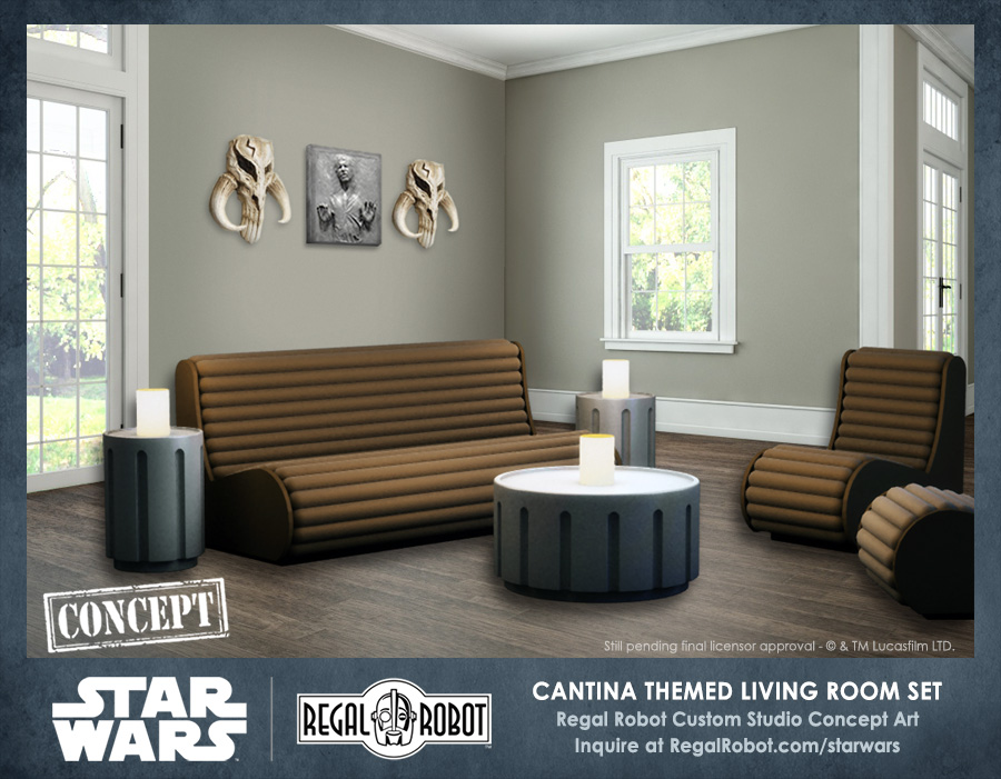 Star Wars cantina benches, chairs and tables
