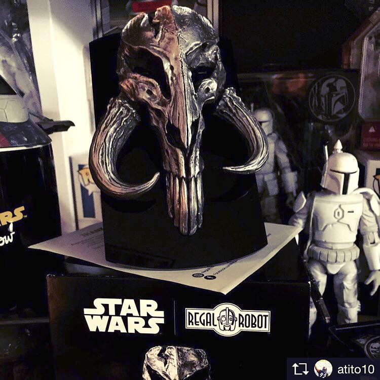 the mandalorian skull in solid pewter