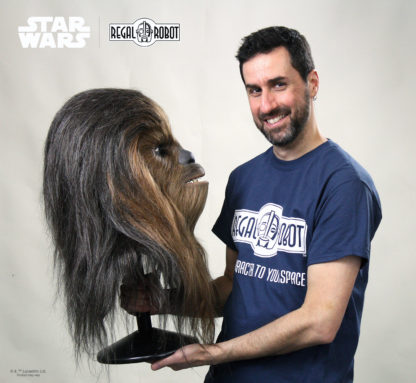 life-sized Chewbacca bust collectible