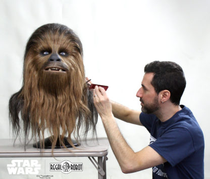 Chewbacca collectible bust hair styling