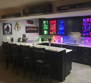 Office, Studio, Wall Art Star Wars themed kitchen