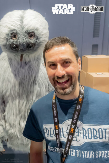 Tom Spina with Muftak the alien from Star Wars
