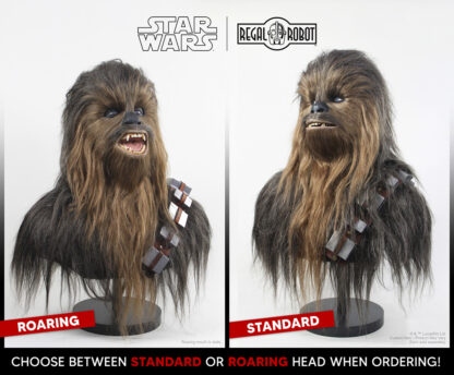 Realistic Star Wars lifesize bust statue Chewbacca with Wookiee bandolier