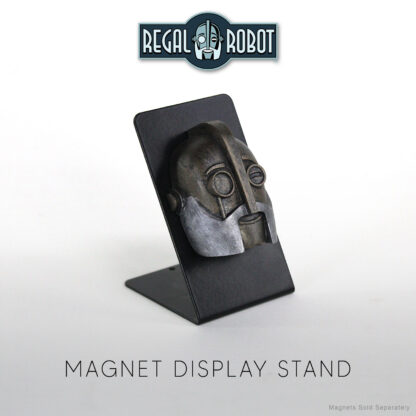 retro robot magnet and metal display stand