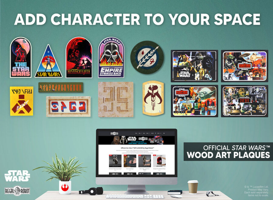 Star Wars logo and poster art for decor