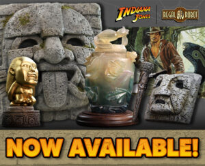 Indiana Jones movie props and replicas, decor by Regal Robot
