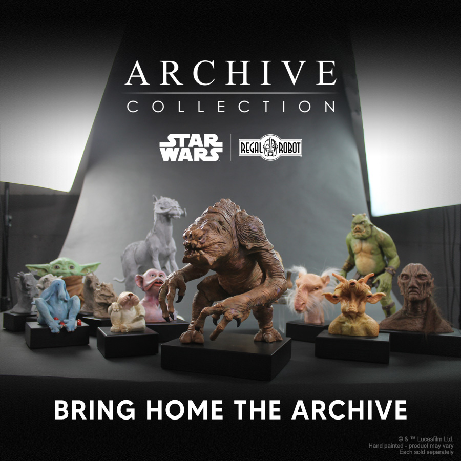Star Wars concept maquette replicas and statues for Rancor, Tauntaun, Gamorrean, Ree Yees, Max Rebo, Yak Face, Weequayand more!
