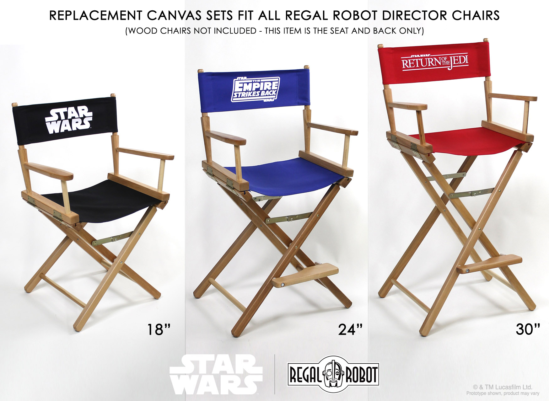 Star Wars™ Replacement Directors Chair Cover Sets Regal Robot