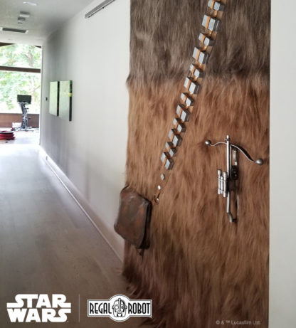 Chewbacca bandolier and bowcaster props and decor