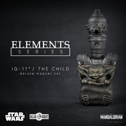 The Mandalorian droid IG-11 & Baby Yoda aka the Child magnets from Regal Robot