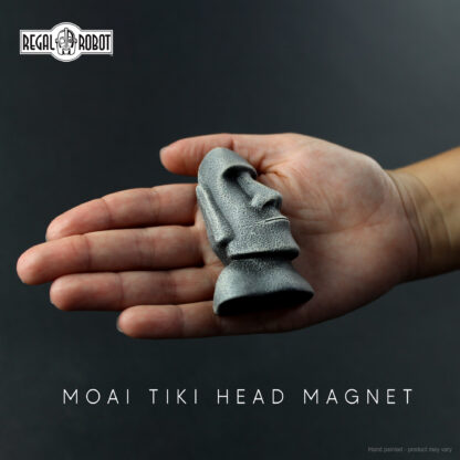 easter island head statue as a tiki magnet