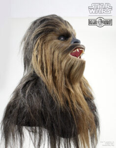 Star Wars lifesize bust statue Chewbacca the Wookiee with glass eyes
