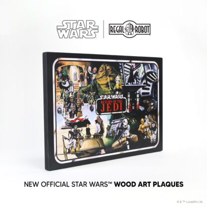 Return of the Jedi Mini-Action Figure Collector Case art as a wall decor plaque
