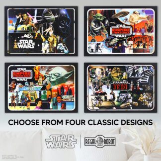 Star Wars Mini-Action Figure Collector Case art as a wall decor plaque