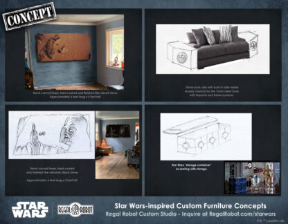 concept art for Star Wars Rogue One style furniture