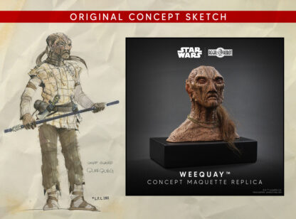 concept art for weequay figure bust from Return of the Jedi