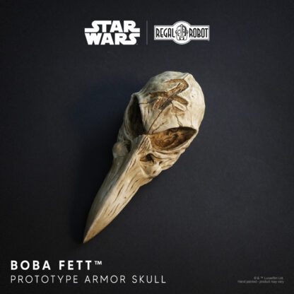 A bird skull was originally in the place of the Mythosaur skull on Boba Fett's armor