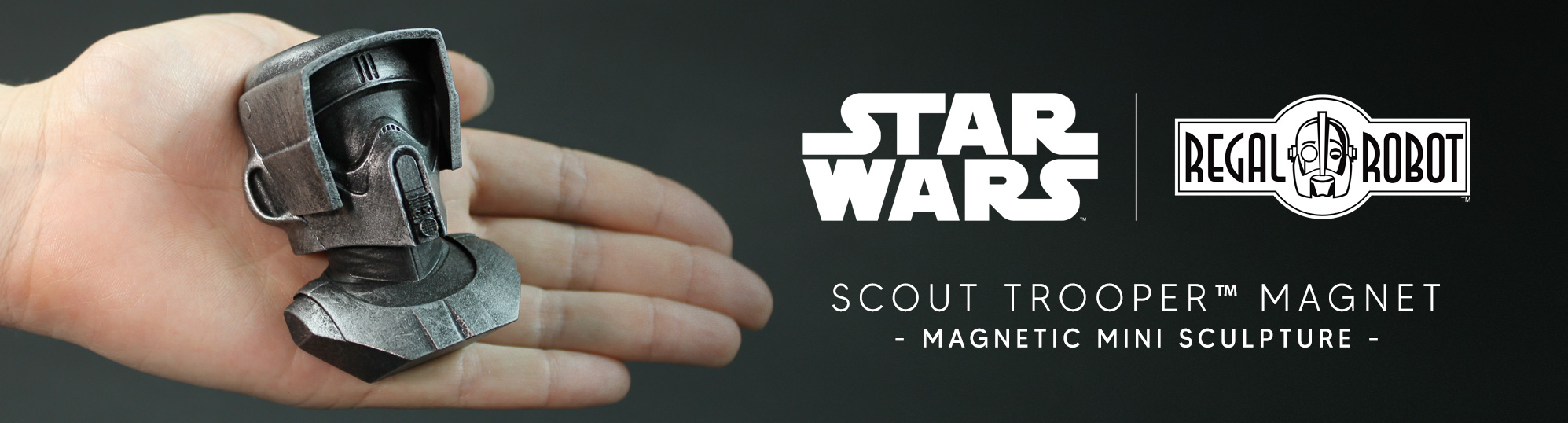 Scout Trooper sculpted figure head